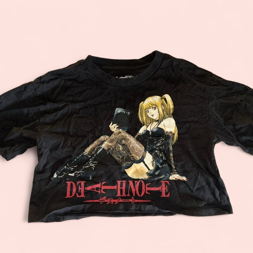 Black Death Note crop top